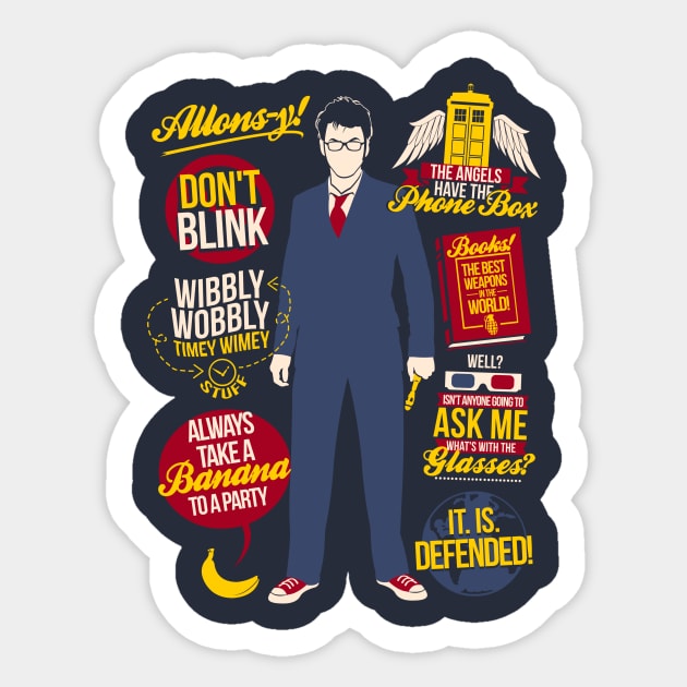 10th Quotes Sticker by TomTrager